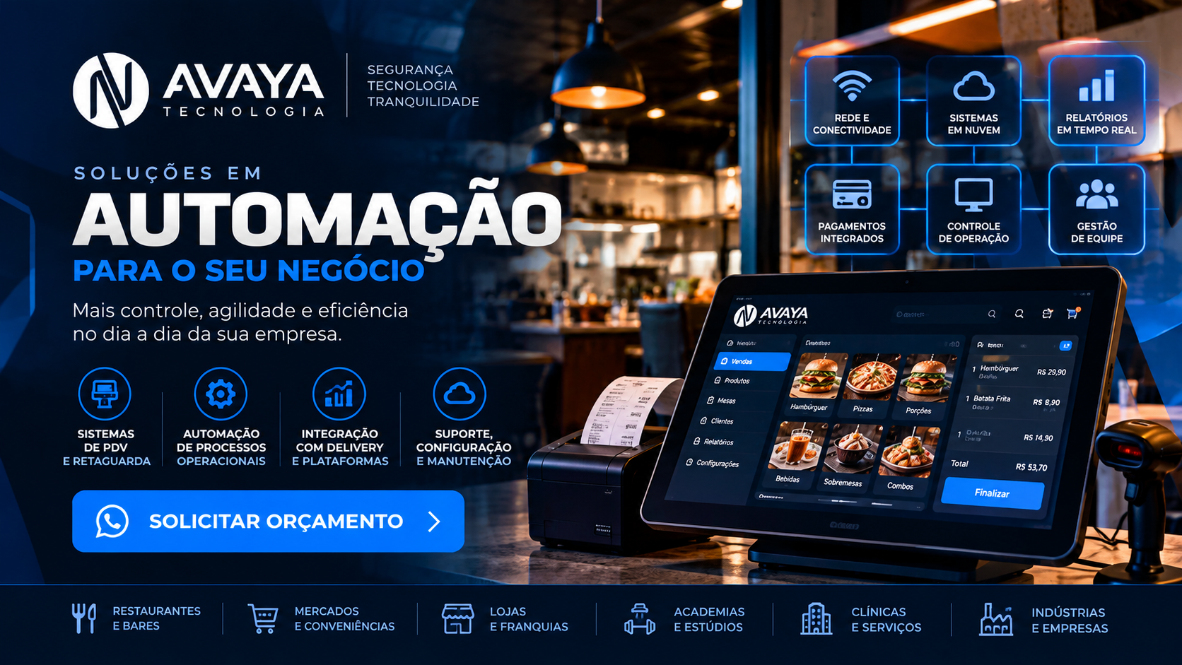 Impressoras e automação comercial - AVAYA Tecnologia
